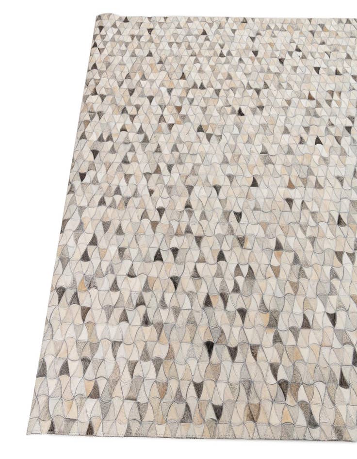 Detail image of  5' 2 x 8' Cowhide Leather Rug