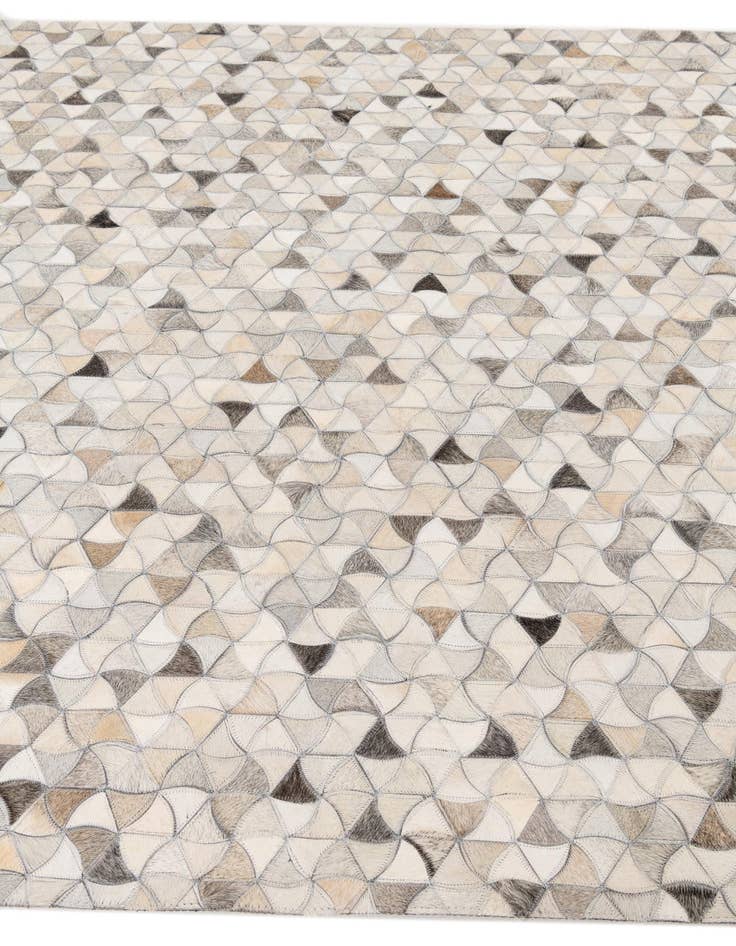 Detail image of  5' 2 x 8' Cowhide Leather Rug