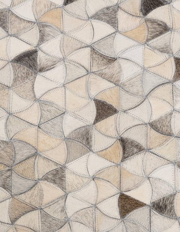 Detail image of  5' 2 x 8' Cowhide Leather Rug