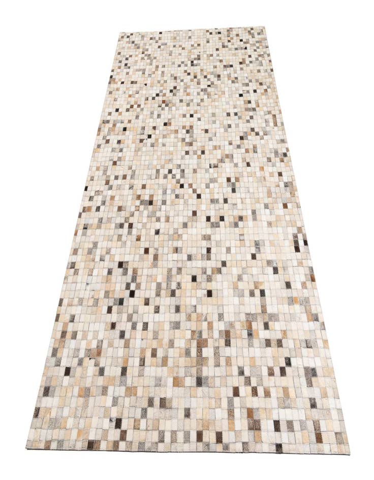 Detail image of  5' 2 x 8' Cowhide Leather Rug