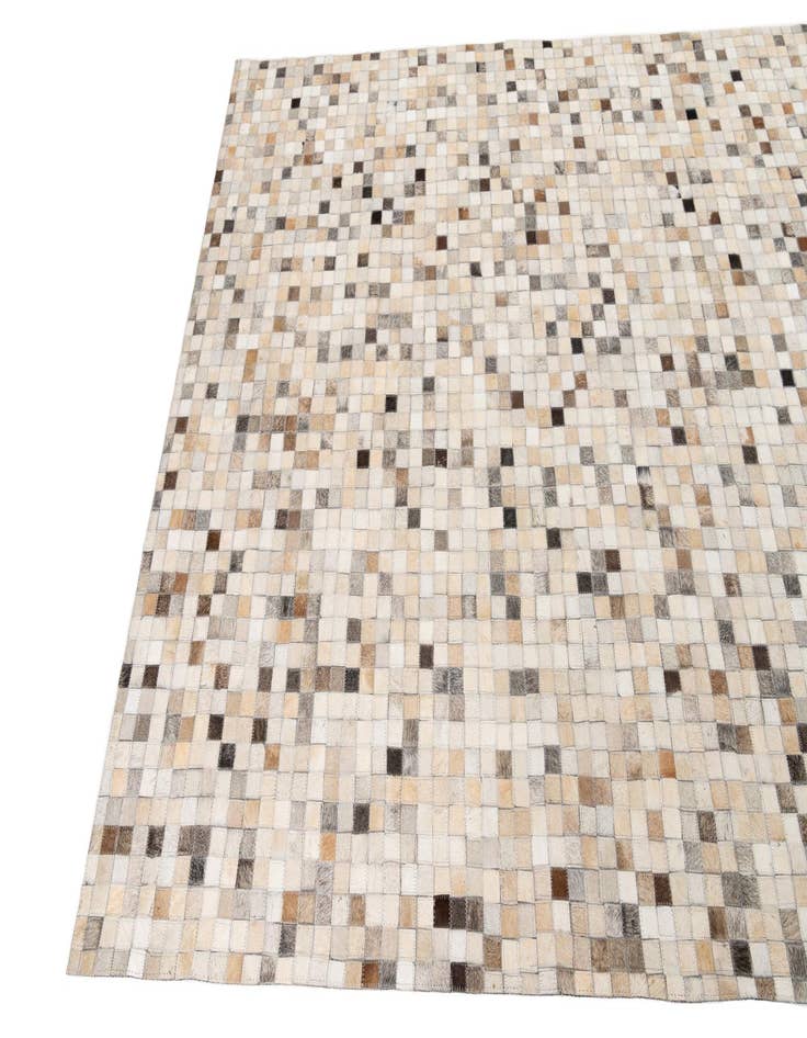 Detail image of  5' 2 x 8' Cowhide Leather Rug