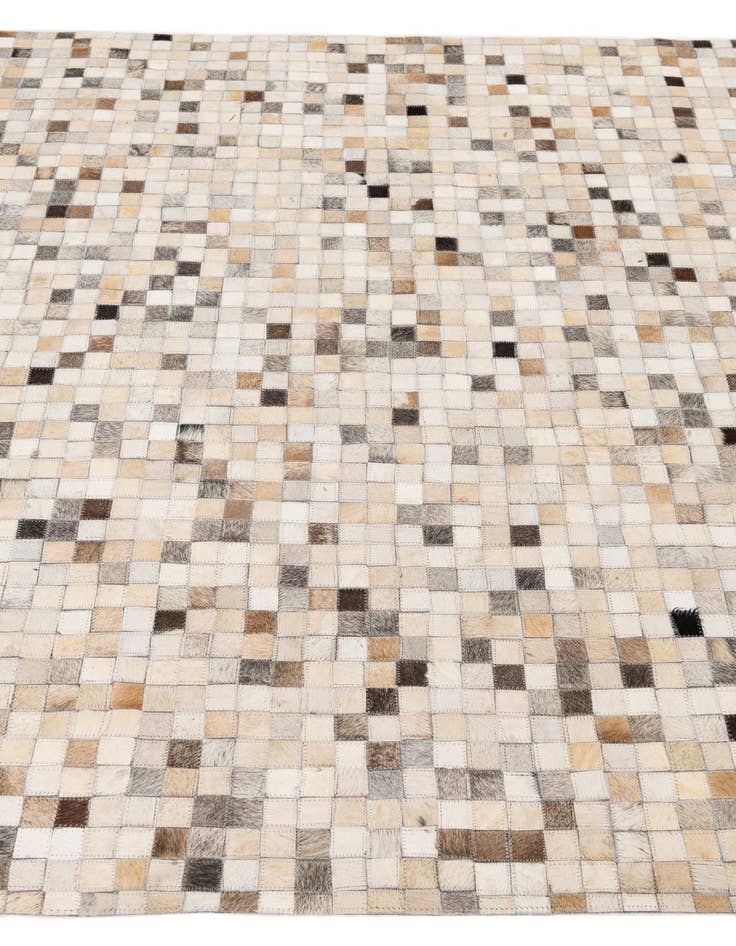 Detail image of  5' 2 x 8' Cowhide Leather Rug