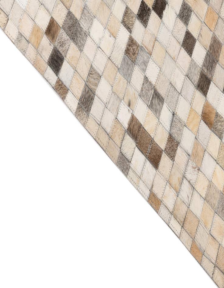 Detail image of  5' 2 x 8' Cowhide Leather Rug