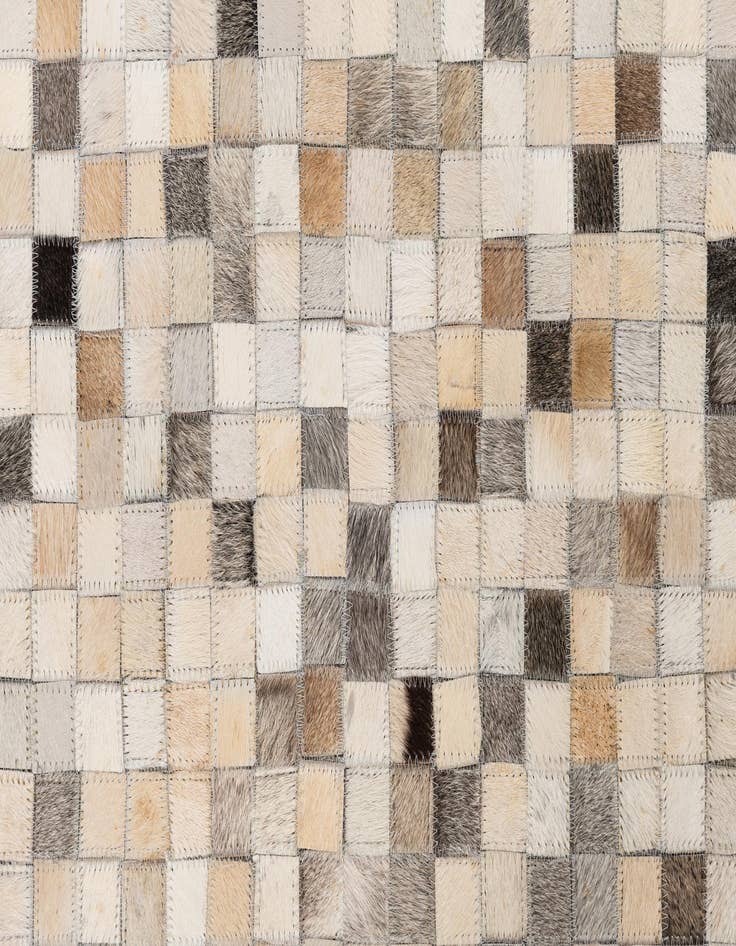 Detail image of  5' 2 x 8' Cowhide Leather Rug