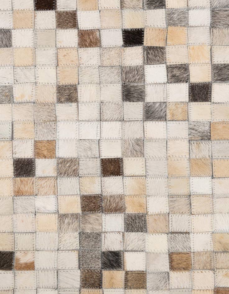 Detail image of  5' 2 x 8' Cowhide Leather Rug