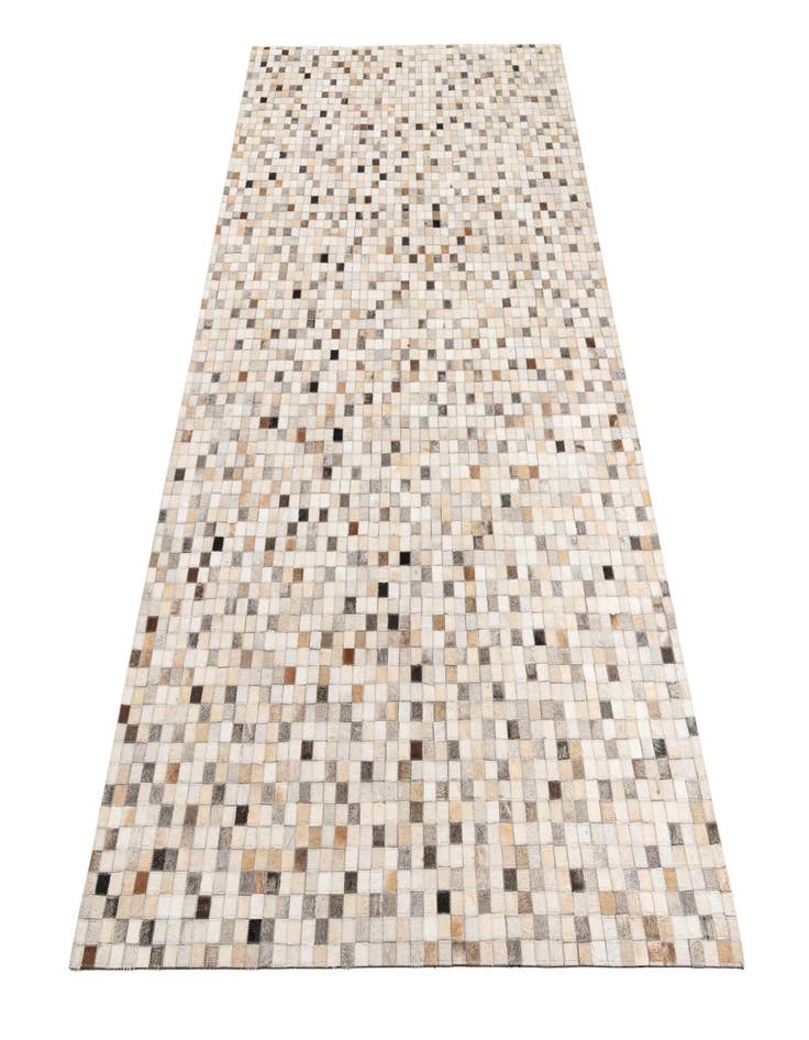 Detail image of  5' 1 x 8' Cowhide Leather Rug