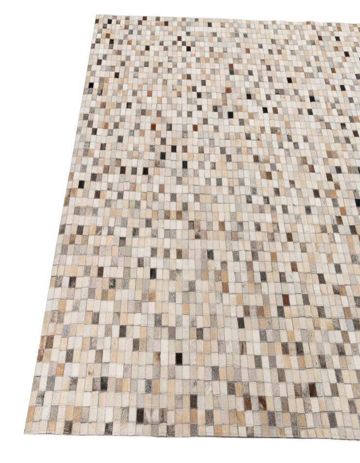 Detail image of  5' 1 x 8' Cowhide Leather Rug