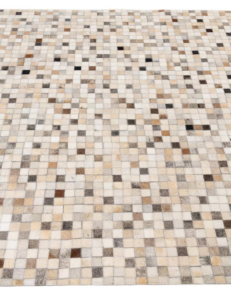 Detail image of  5' 1 x 8' Cowhide Leather Rug