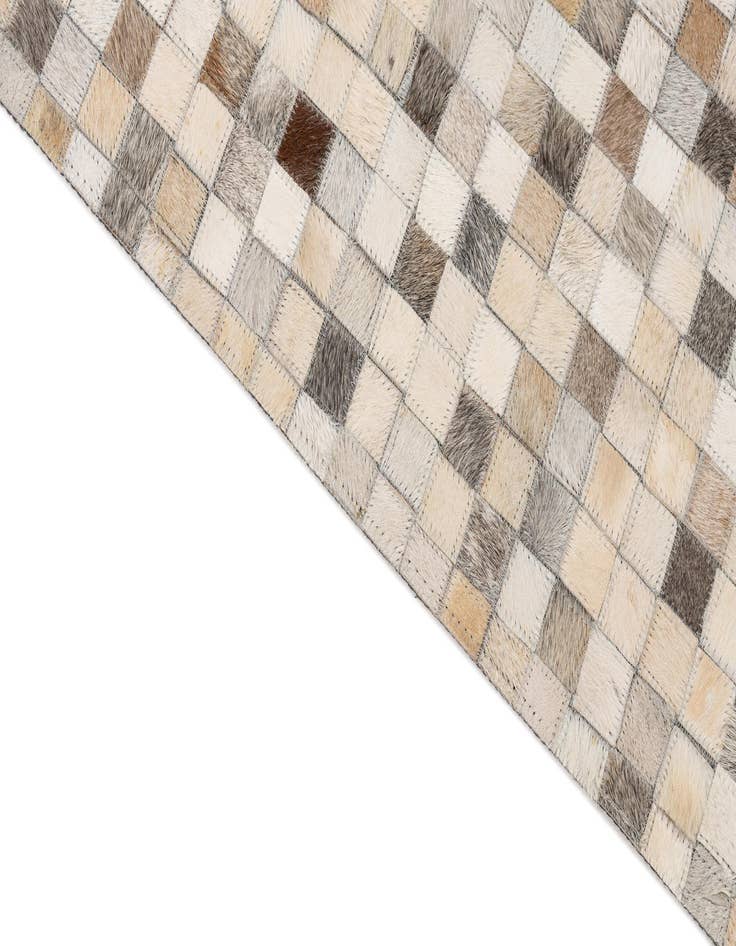 Detail image of  5' 1 x 8' Cowhide Leather Rug