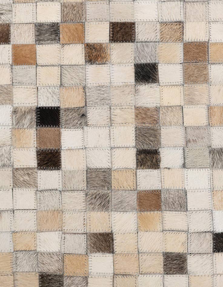Detail image of  5' 1 x 8' Cowhide Leather Rug