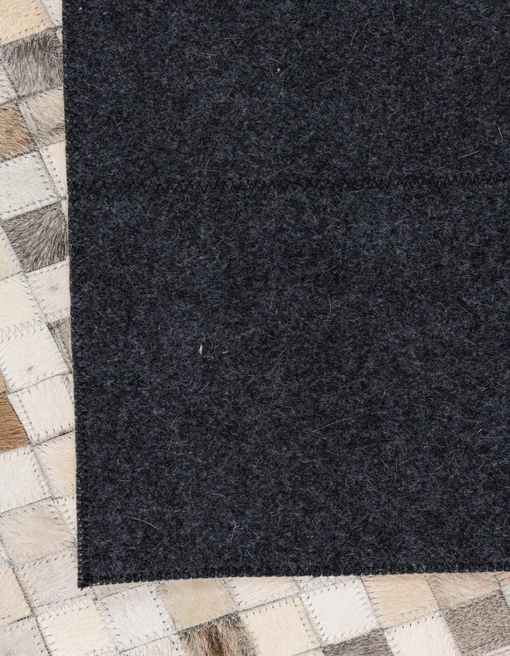 Detail image of  5' 1 x 8' Cowhide Leather Rug