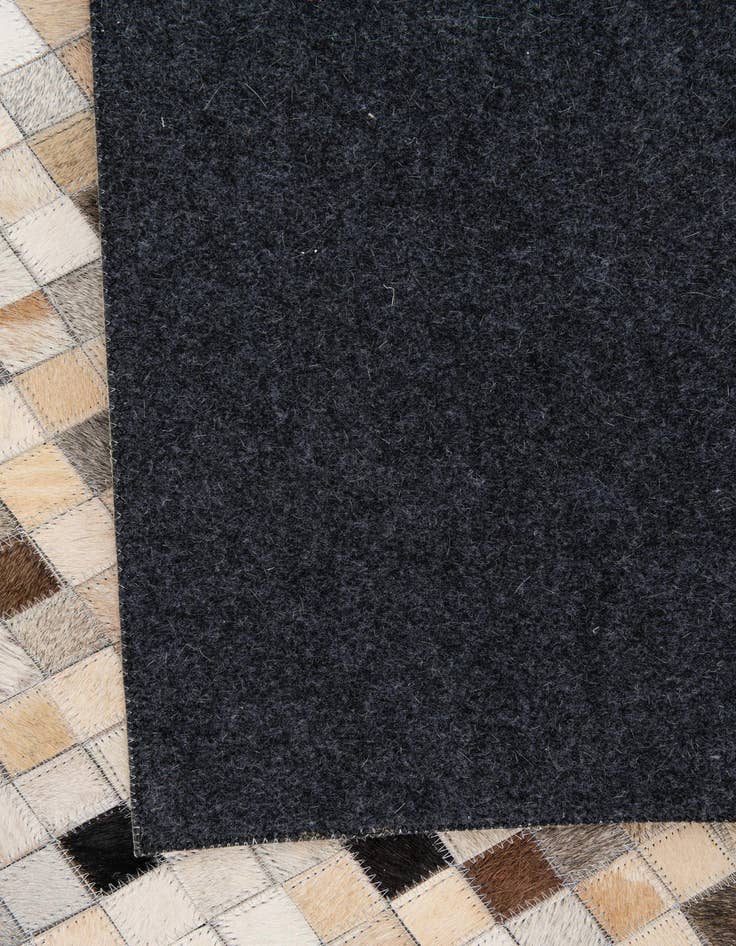 Detail image of  5' 1 x 8' 1 Cowhide Leather Rug