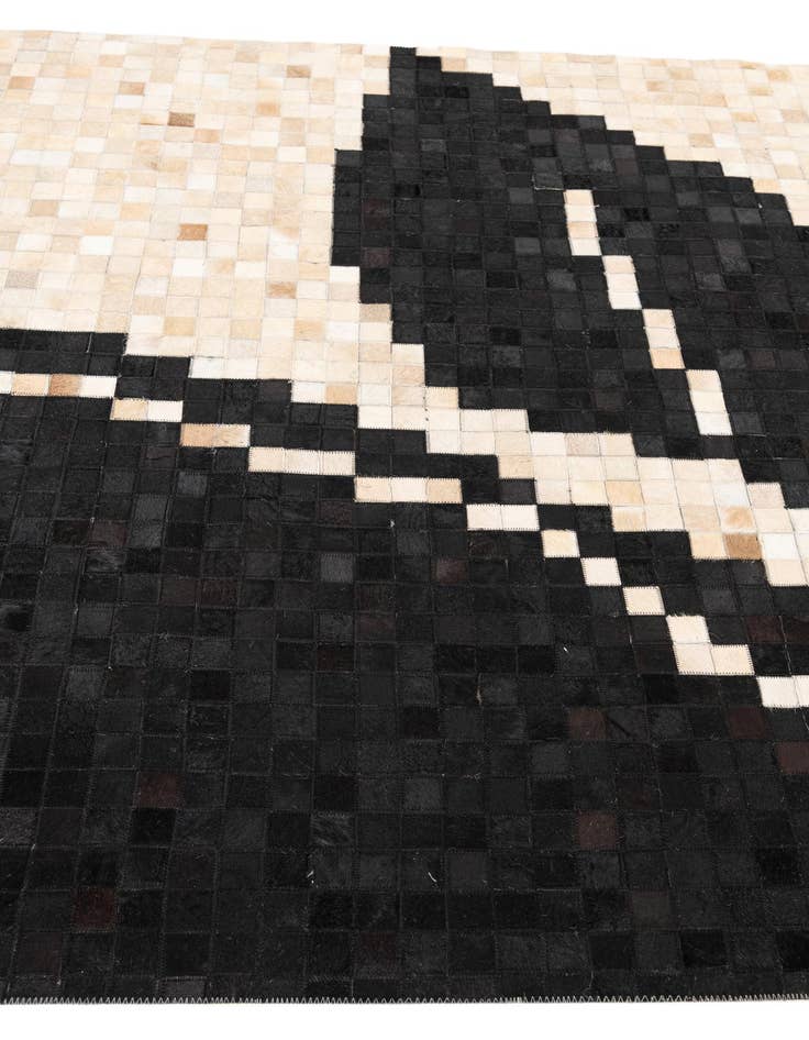 Detail image of  5' 1 x 8' Cowhide Leather Rug