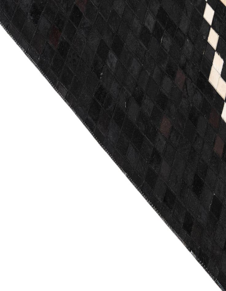 Detail image of  5' 1 x 8' Cowhide Leather Rug