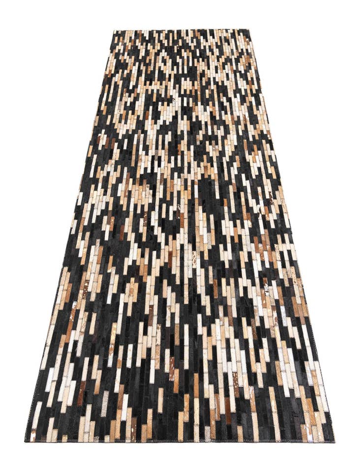 Detail image of  5' x 7' 9 Cowhide Leather Rug