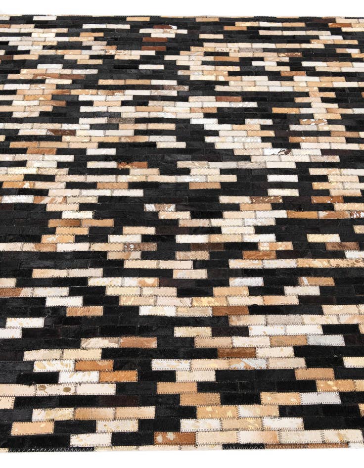 Detail image of  5' x 7' 9 Cowhide Leather Rug