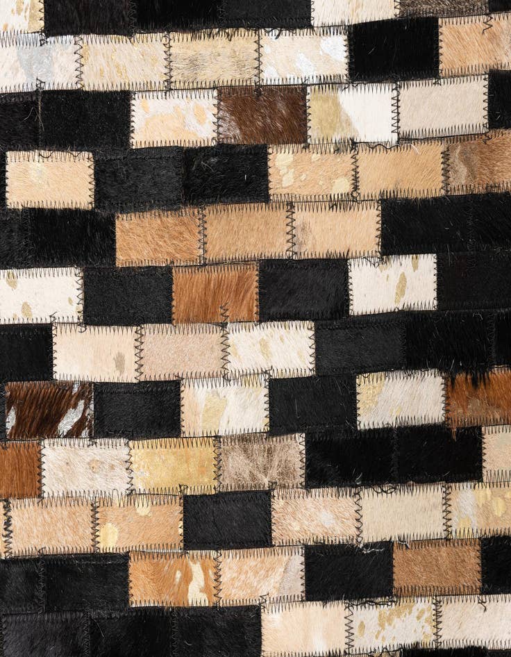 Detail image of  5' x 7' 9 Cowhide Leather Rug