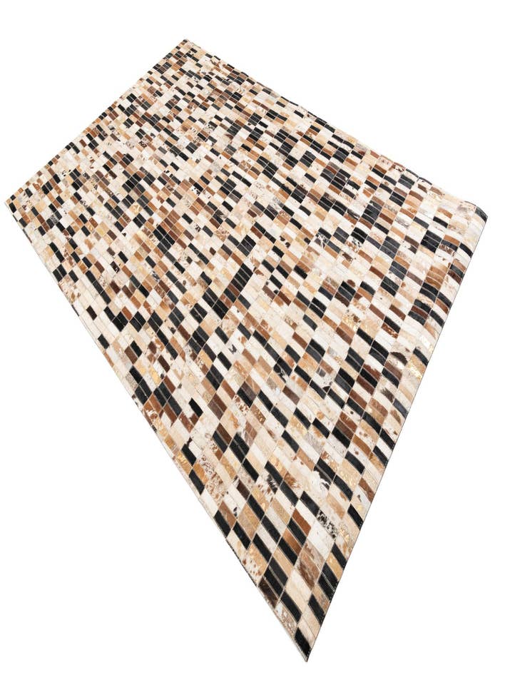Detail image of  5' x 7' 10 Cowhide Leather Rug