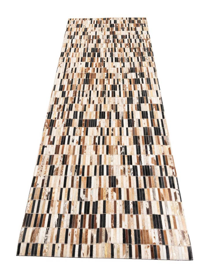 Detail image of  5' x 7' 10 Cowhide Leather Rug