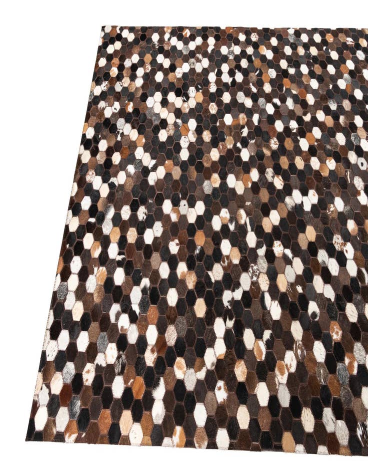 Detail image of  5' x 8' 1 Cowhide Leather Rug
