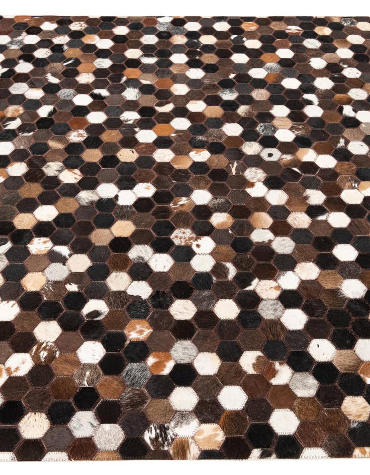 Detail image of  5' x 8' 1 Cowhide Leather Rug