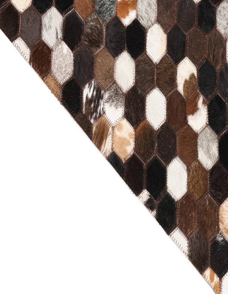 Detail image of  5' x 8' 1 Cowhide Leather Rug