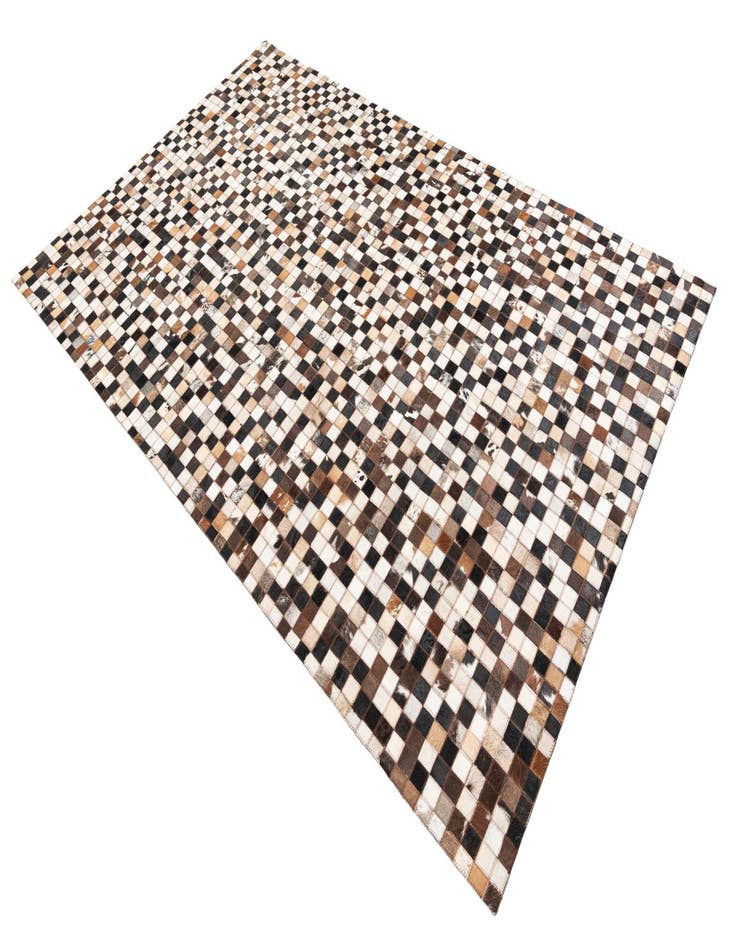 Detail image of  5' 1 x 8' Cowhide Leather Rug