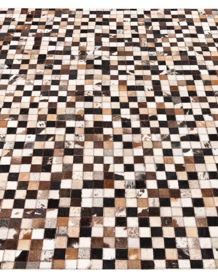 Detail image of  5' 1 x 8' Cowhide Leather Rug