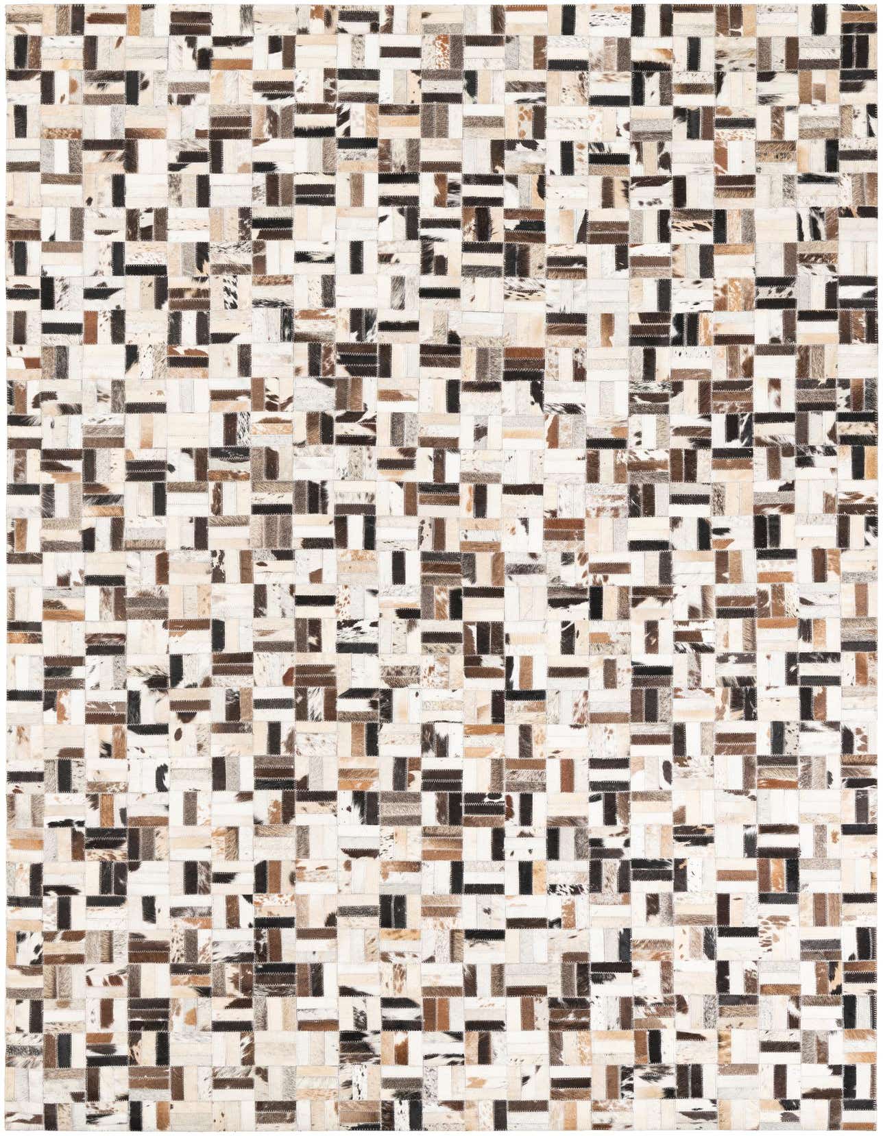 Primary image of  5' 3 x 8' 1 Cowhide Leather Rug