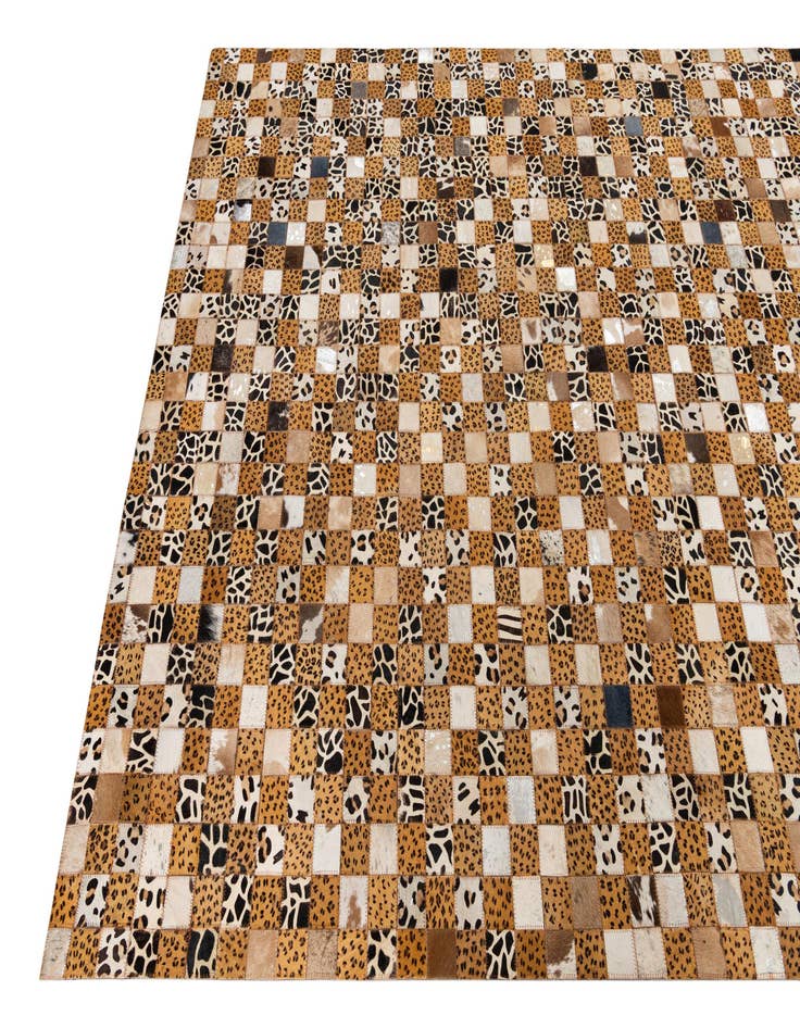 Detail image of  5' x 8' Cowhide Leather Rug