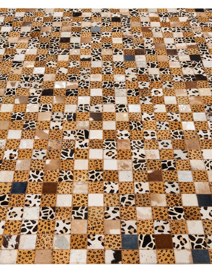 Detail image of  5' x 8' Cowhide Leather Rug