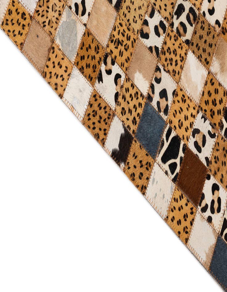 Detail image of  5' x 8' Cowhide Leather Rug