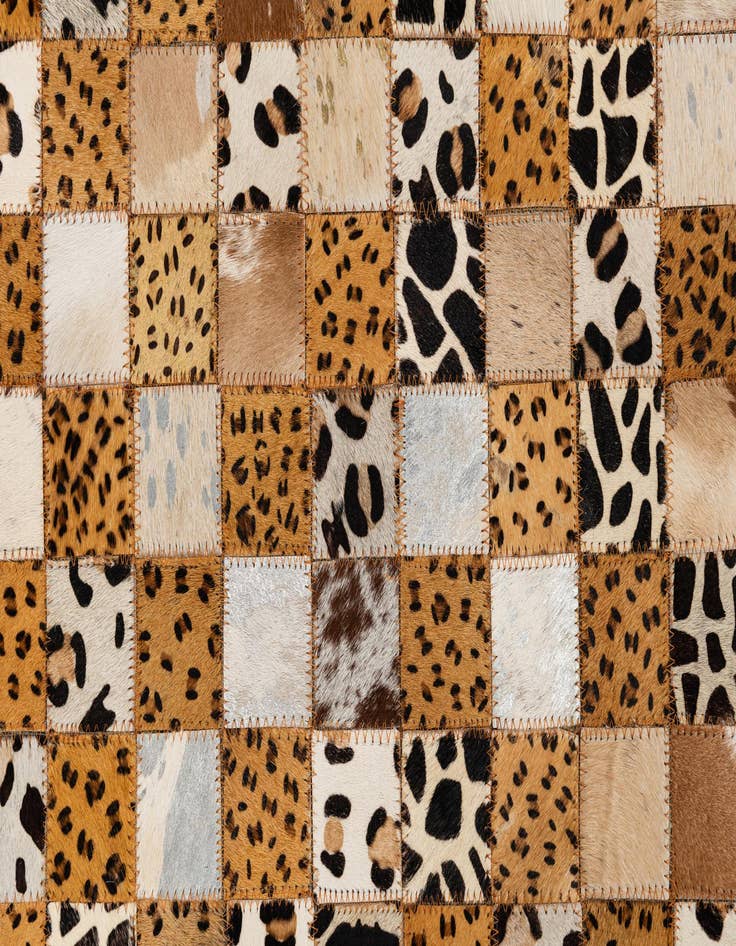 Detail image of  5' x 8' Cowhide Leather Rug