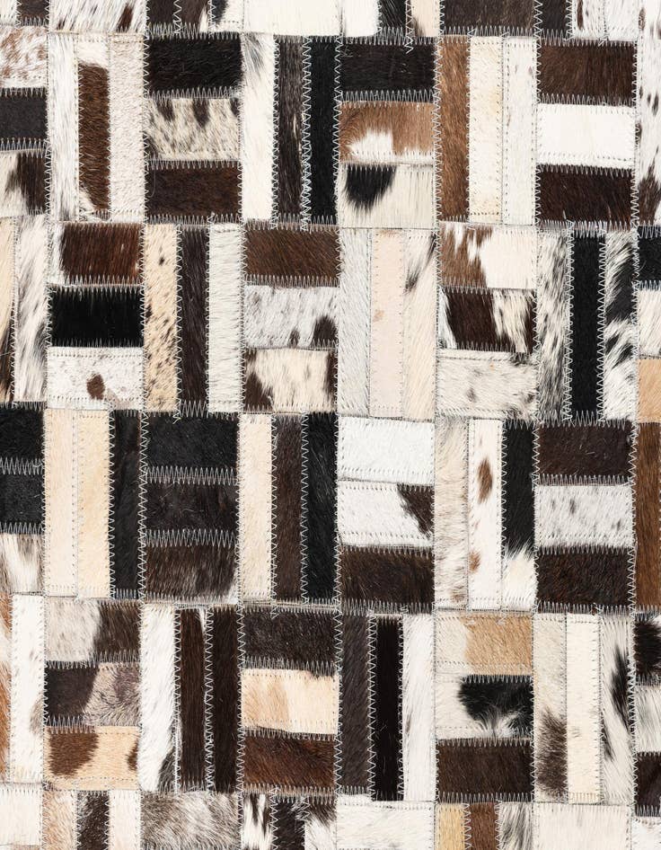 Detail image of  5' x 7' 10 Cowhide Leather Rug