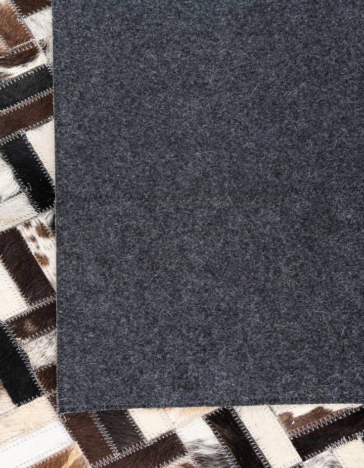 Detail image of  5' x 7' 10 Cowhide Leather Rug