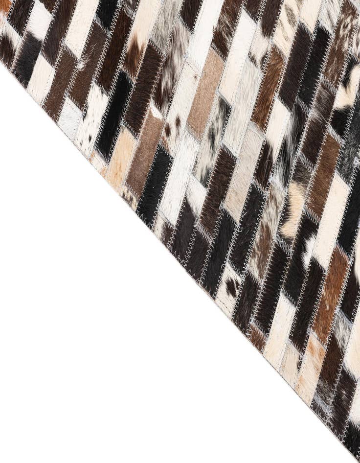 Detail image of  5' x 7' 10 Cowhide Leather Rug