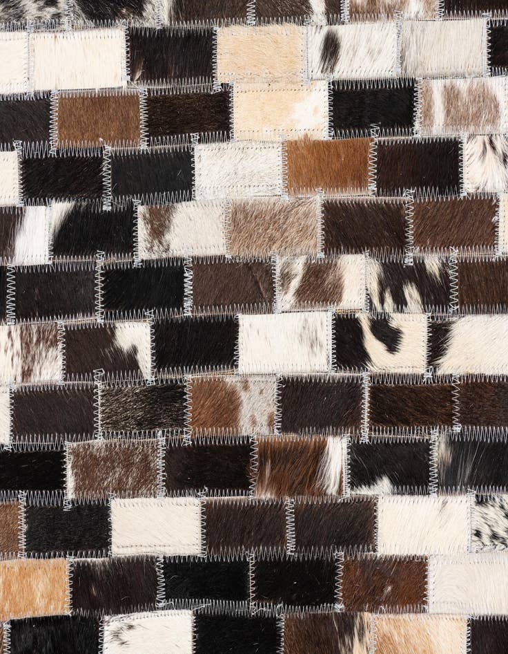 Detail image of  5' x 7' 10 Cowhide Leather Rug