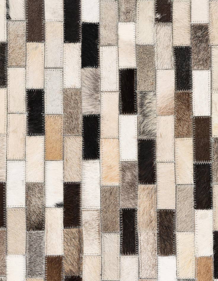 Detail image of  5' x 8' Cowhide Leather Rug