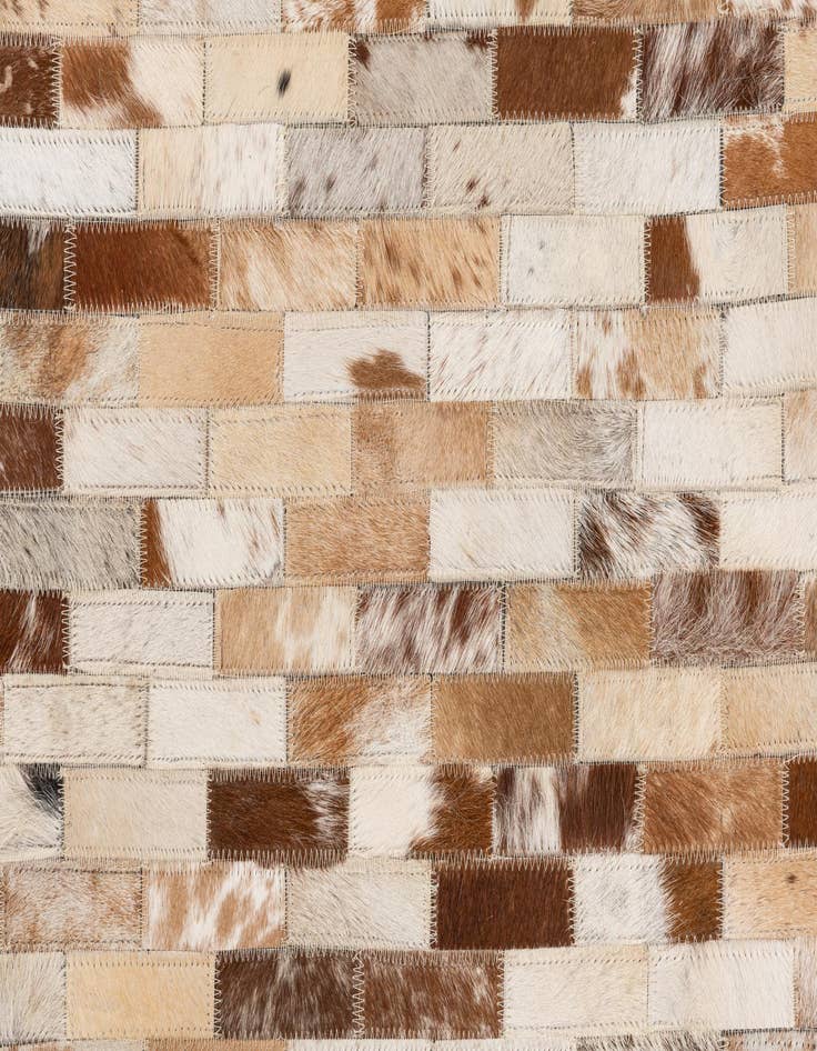 Detail image of  5' x 8' Cowhide Leather Rug