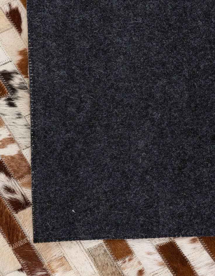 Detail image of  5' x 8' Cowhide Leather Rug