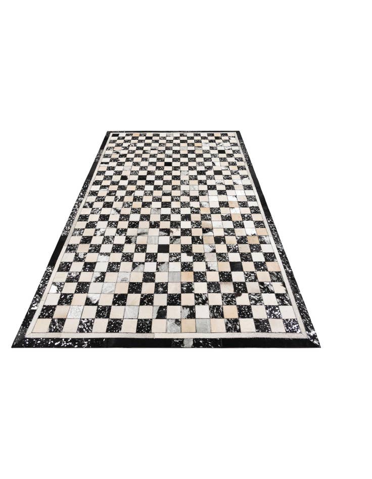 Detail image of  5' x 8' Cowhide Leather Rug