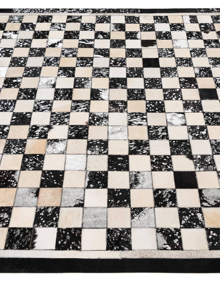 Detail image of  5' x 8' Cowhide Leather Rug