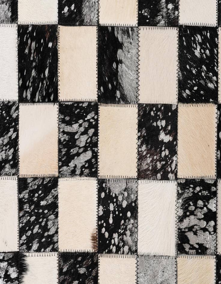 Detail image of  5' x 8' Cowhide Leather Rug