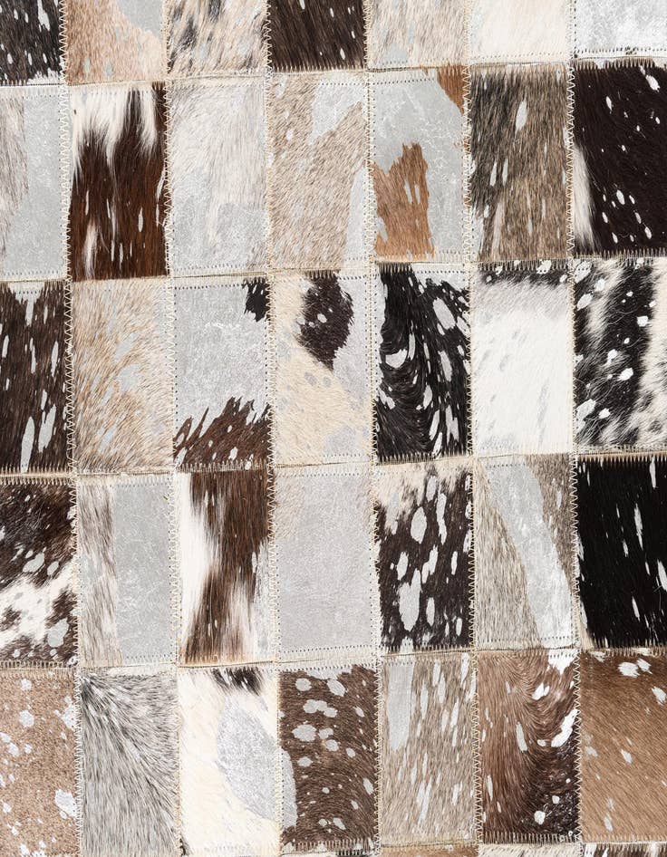 Detail image of  5' x 8' Cowhide Leather Rug