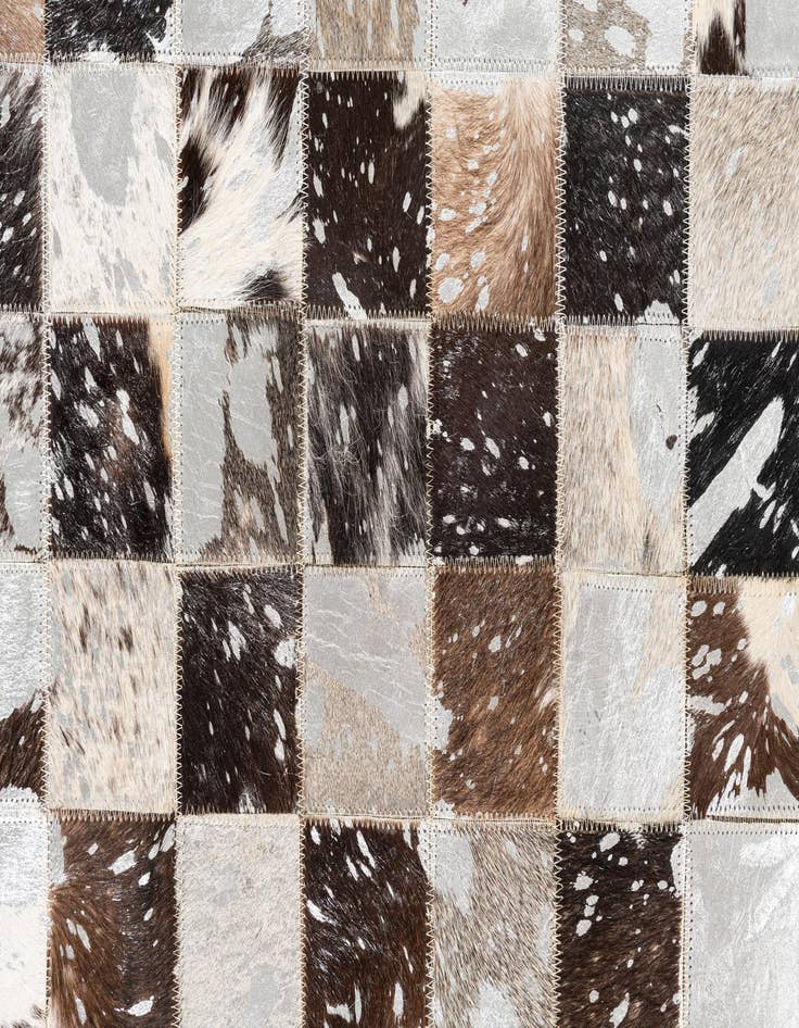 Detail image of  5' x 8' Cowhide Leather Rug