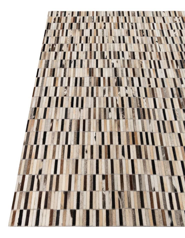 Detail image of  5' x 7' 9 Cowhide Leather Rug