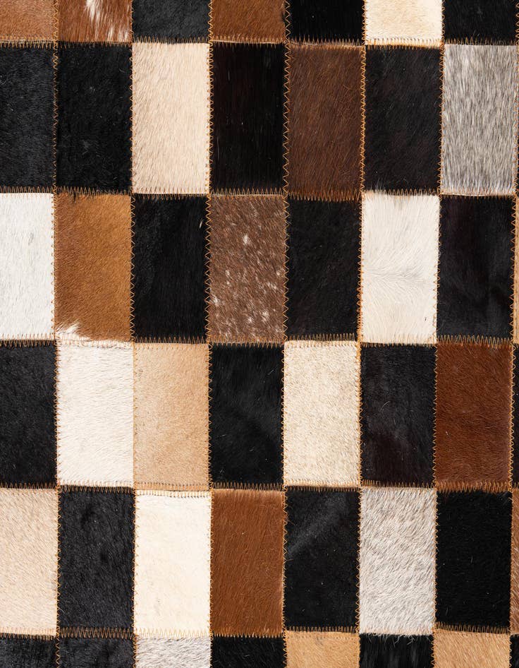 Detail image of  5' x 8' Cowhide Leather Rug
