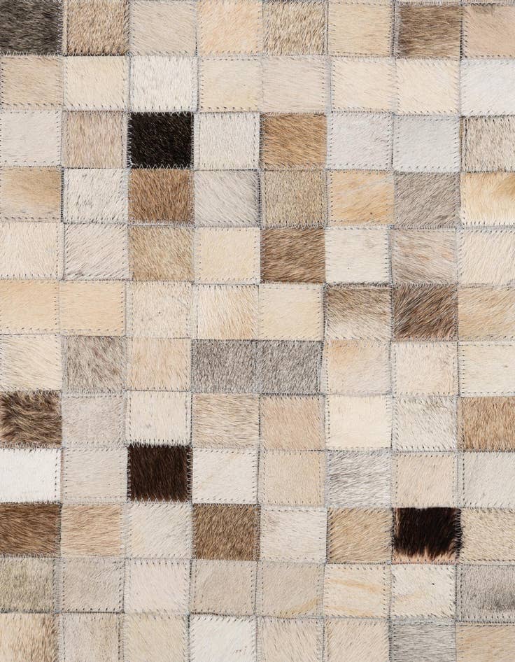 Detail image of  5' x 8' Cowhide Leather Rug