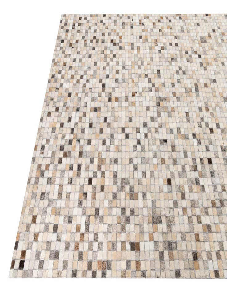 Detail image of  5' x 8' 2 Cowhide Leather Rug