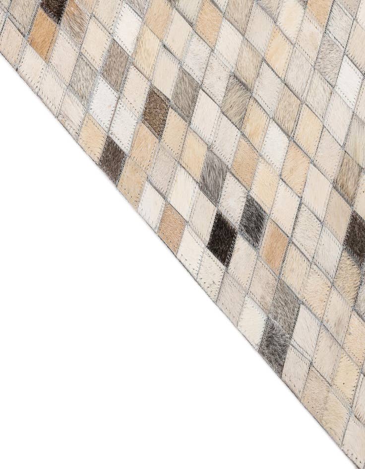 Detail image of  5' x 8' 2 Cowhide Leather Rug